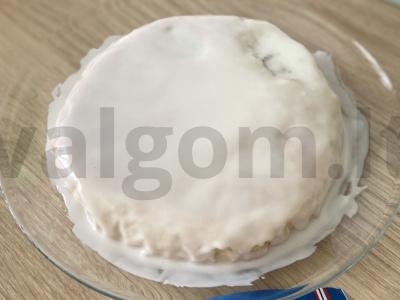 Ruginės miltų šarlotka su glazūra Žingsnis 8