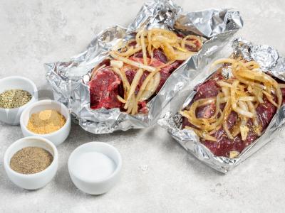 Jautienos antrikotas folijoje Žingsnis 2