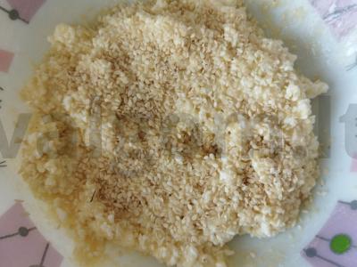 Sūrio blynai su sezamu Žingsnis 2