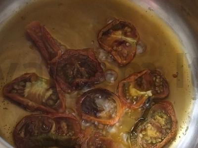 Rytietiška kava su ožkos sūriu ir pomidorais Žingsnis 4