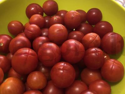 Cherry pomidorų užkandis Žingsnis 1