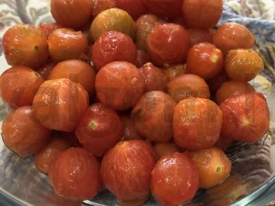 Cherry pomidorų užkandis Žingsnis 3