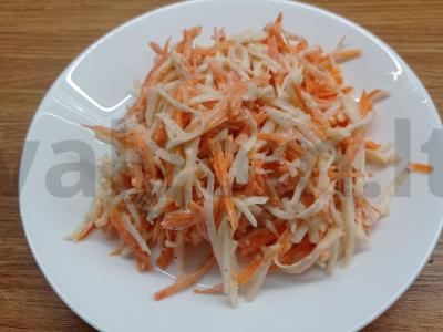 Salotas su ridikėliais ir morkomis Žingsnis 4