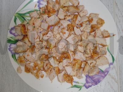 Sluoksniuotas salotas su ananasais Žingsnis 1