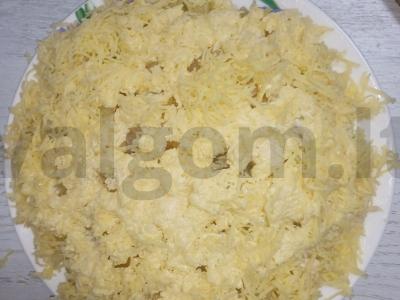 Sluoksniuotas salotas su ananasais Žingsnis 6