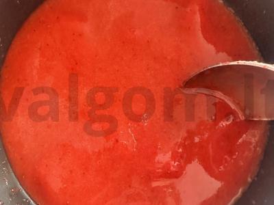 Braškės pastila ant obuolių sulčių Žingsnis 2