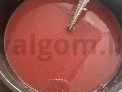 Braškės pastila ant obuolių sulčių Žingsnis 4