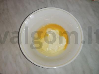 Kepta bulvė su šonine česnako-grybų padaže Žingsnis 2