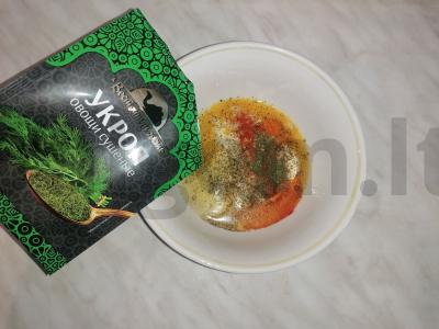 Kepta bulvė su šonine česnako-grybų padaže Žingsnis 5