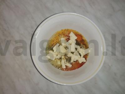 Kepta bulvė su šonine česnako-grybų padaže Žingsnis 7