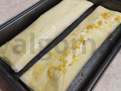 Obuolių štrudelis iš filo tešlos Žingsnis 4