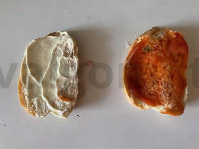 Karštas sumuštinis su suluguni sūriu ir servelatu Žingsnis 1