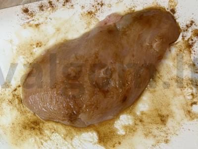 Cezario salotos su vištiena Žingsnis 1