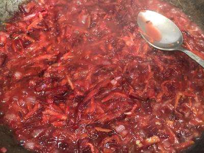 Kubano borsčas su slyvomis Žingsnis 10