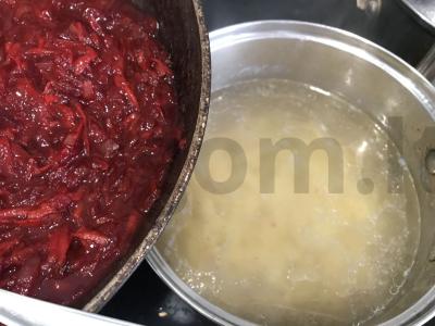 Kubano borsčas su slyvomis Žingsnis 11