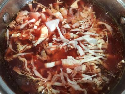 Kubano borsčas su slyvomis Žingsnis 13