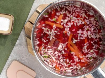 Vegetariškas burokėlių sriuba Žingsnis 2