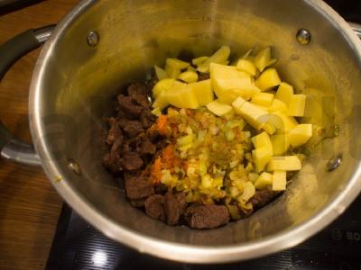 Tirštas jautienos sriuba su daržovėmis Žingsnis 10