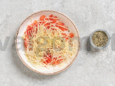 Baklažanai su česnaku ir pomidorais Žingsnis 3