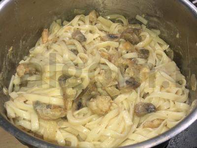 Nudegiai su krevetėmis ir grybais Žingsnis 6