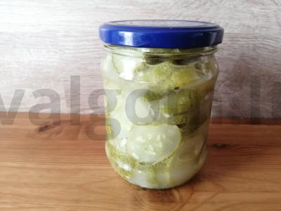 Agurkų salotos žiemai Žingsnis 9