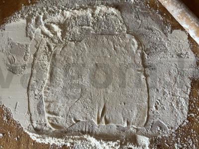 Sluoksniuotas mini štrudelis su kriaušių gabaliukais Žingsnis 9