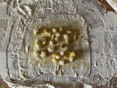 Sluoksniuotas mini štrudelis su kriaušių gabaliukais Žingsnis 12