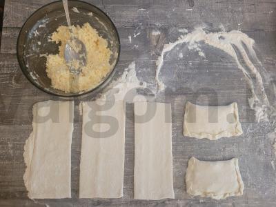 Hachapuri arba sluoksniuotos tešlos pyragėliai su sūriu Žingsnis 2