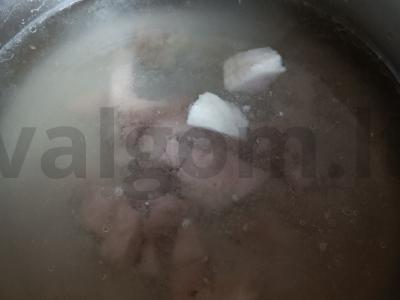 Mėsos raugintas sriuba Žingsnis 1