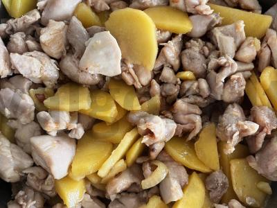 Troškinta bulvė su vištienos šlaunelių filė Žingsnis 5