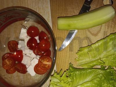 Sūrio salotas Žingsnis 2