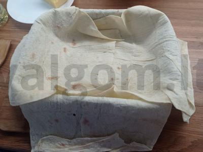 Tortas iš lavašo su varške Žingsnis 2