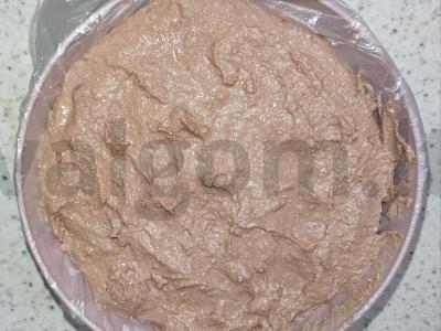 Varškės pyragas su vyšniomis ir šokoladu grietinėje Žingsnis 3