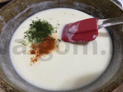 Mėsos lasagna iš šoninės bešbarma Žingsnis 5