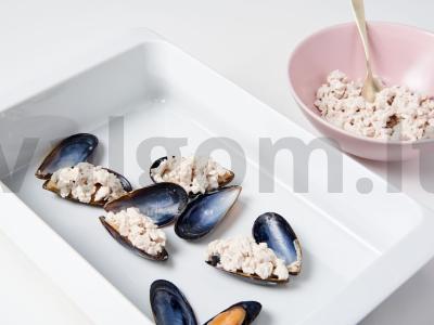 Midijos kiautuose su kalakutienos filė Žingsnis 2