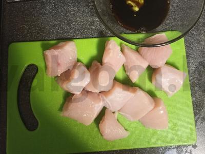 Vištienos-wasabi kanapė Žingsnis 1