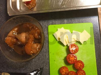 Vištienos-wasabi kanapė Žingsnis 2