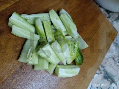 Korejietiški agurkai žiemai Žingsnis 2