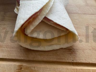 Dešrainių-sūrio blynai Žingsnis 4