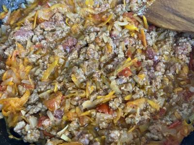 Mėsos padažas su jautiena ir daržovėmis Žingsnis 3