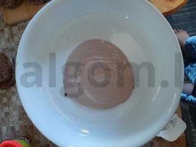 Šokoladinis tortas iš meduolių Žingsnis 4