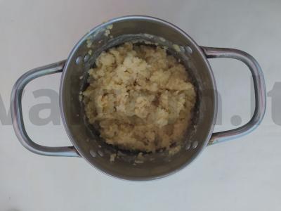 Bananų blynai su kefyro ir grikių tešla Žingsnis 2