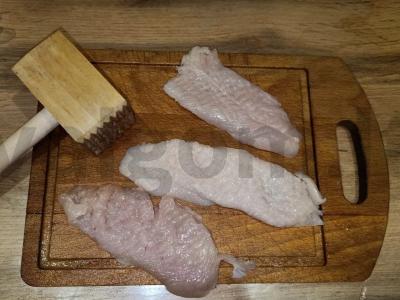 Vištiena panko džiūvėsėliuose su granatu Žingsnis 1