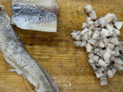 Salotas „Po kailiu“ su silke Žingsnis 4