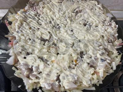 Salotas „Po kailiu“ su silke Žingsnis 6