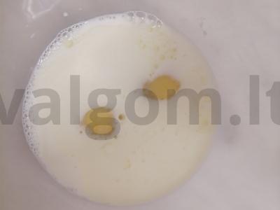 Įdarytos blynai su mėsa Žingsnis 1