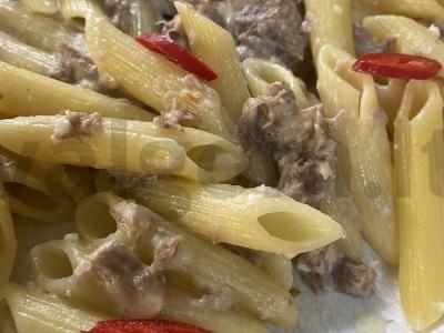 Penne makaronai su jautiena ir aštriu pipiru grietinėlės padaže Žingsnis 5