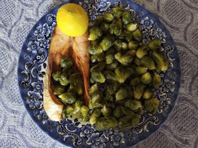 Lašišos steikas su Briuselio kopūstais Žingsnis 6