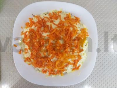 Silkė po šubomis „Šventinė“ Žingsnis 5