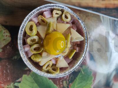 Žiulienas „Saulė“ su kumpiu ir alyvuogėmis Žingsnis 4